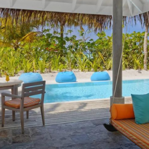 Anantara Dhigu Maldives Resort Maldives Honeymoon Packages Two Bedroom Family Beach Pool Villa2