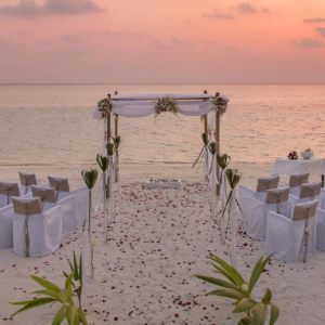 Anantara Dhigu Maldives Resort Maldives Honeymoon Packages Wedding Beach Setup2