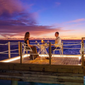 Baglioni Resort Maldives Maldives Honeymoon Packages Couple Dining Outdoors