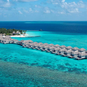 Baglioni Resort Maldives Maldives Honeymoon Packages Aerial View Of Water Villas