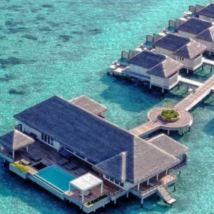 Baglioni Resort Maldives Maldives Honeymoon Packages Overwater Villa Aerial View
