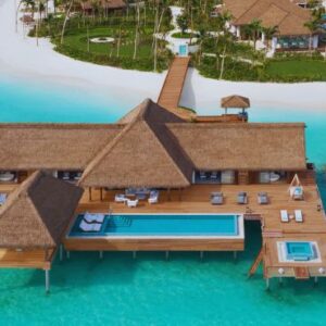 Waldorf Astoria Maldives Ithaafushi Maldives Honeymoon Packages Aerial View5