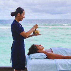 Waldorf Astoria Maldives Ithaafushi Maldives Honeymoon Packages Outdoor Spa Treatment