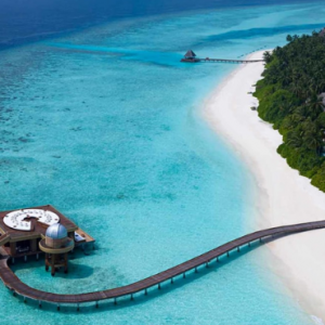 Anantara Kihavah Maldives Villas Maldives Honeymoon Packages Sea.sky.fire Aerial