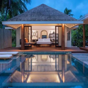 Anantara Kihavah Maldives Villas Maldives Honeymoon Packages Sunset Beach Pool Villa