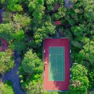 Garrya Tongsai Bay Samui Maldives Honeymoon Packages Tennis Aerial View