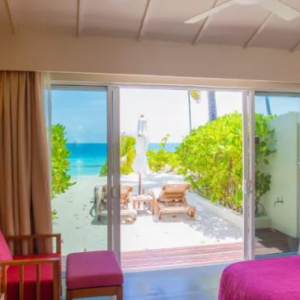Centara Ras Fushi Resort & Spa Maldives Maldives Honeymoon Packages Lagoon View Beach Villa1