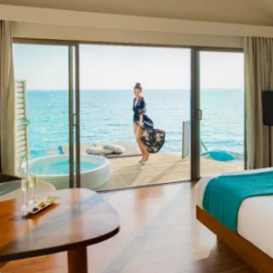 Centara Ras Fushi Resort & Spa Maldives Maldives Honeymoon Packages Sunset Overwater Villa With Swirl Pool