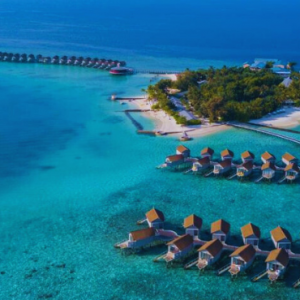 Centara Ras Fushi Resort & Spa Maldives Maldives Honeymoon Packages Aerial View2