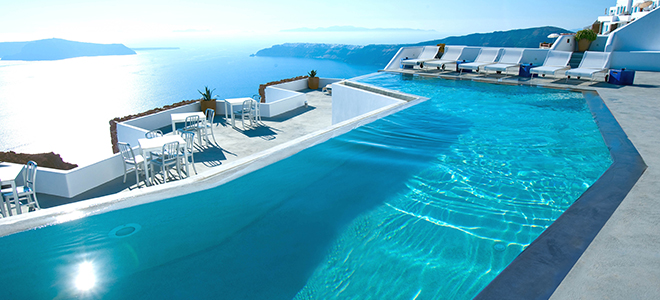 Grace Santorini - Greece Honeymoon Packages - pool