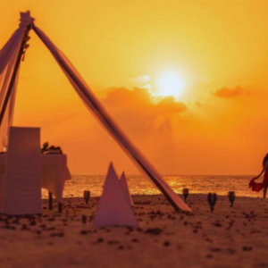 Coco Palm Dhuni Kolhu Maldives Honeymoon Packages Sunset Beach Dining