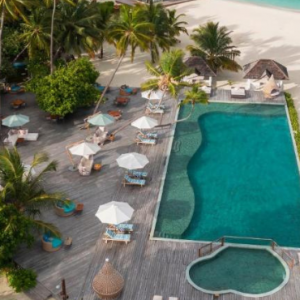 Angsana Velavaru Maldives Honeymoon Packages Aerial View Of Resort1