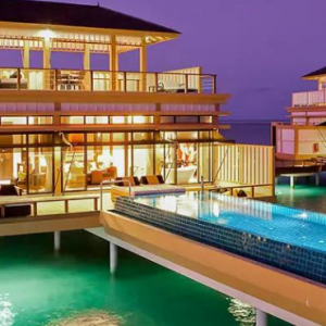 Angsana Velavaru Maldives Honeymoon Packages Deluxe InOcean Two Bedroom Pool Villa