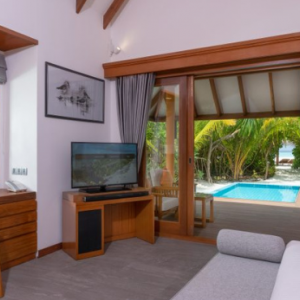 Dhigufaru Island Resort Maldives Honeymoon Packages Beach Veli Pool Villa3