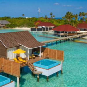 Dhigufaru Island Resort Maldives Honeymoon Packages Bodhanfulhu Pool Water Villa