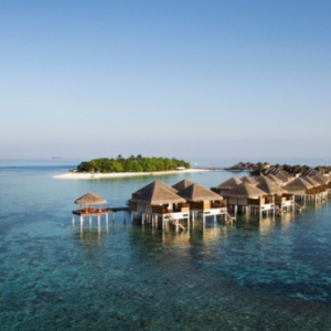 Adaaran Prestige Vadoo Luxury Maldives Honeymoon Packages Aerial View2