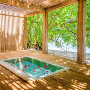 Amilla Fushi Maldives Honeymoon Packages Spa Pool