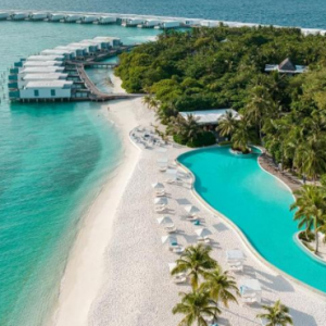 Amilla Fushi Maldives Honeymoon Packages Aerial View2