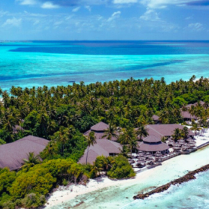 Atmosphere Kanifushi Maldives Honeymoon Packages Aerial View2