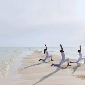 COMO Cocoa Island Maldives Honeymoon Packages Yoga On Beach