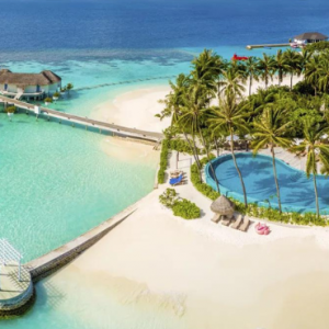 Centara Grand Island Resort And Spa Maldives Maldives Honeymoon Packages Aerial View 6