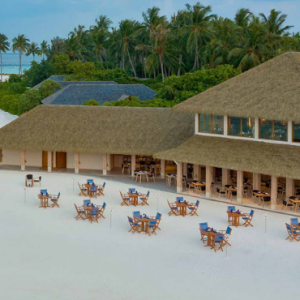 Emerald Faarufushi Resort & Spa Maldives Honeymoon Packages Beach Club Grill Restaurant