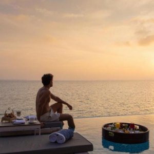 Emerald Faarufushi Resort & Spa Maldives Honeymoon Packages Sunset Water Villa With Pool