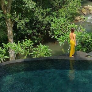 Maya Ubud Resort & Spa Bali Honeymoon Packages Infinity Riverside Pool (1)