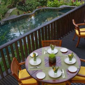 Maya Ubud Resort & Spa Bali Honeymoon Packages Infinity Riverside Pool5