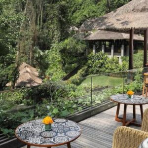 Maya Ubud Resort & Spa Bali Honeymoon Packages River Cafe1