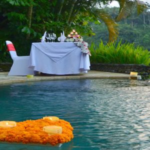 Bali Honeymoon Packages The Royal Pita Maha Romantic Dinner In Villa