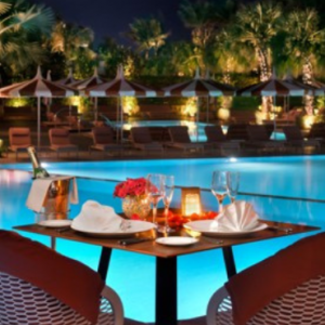 Banyan Tree Dubai Dubai Honeymoon Packages Pool At Night